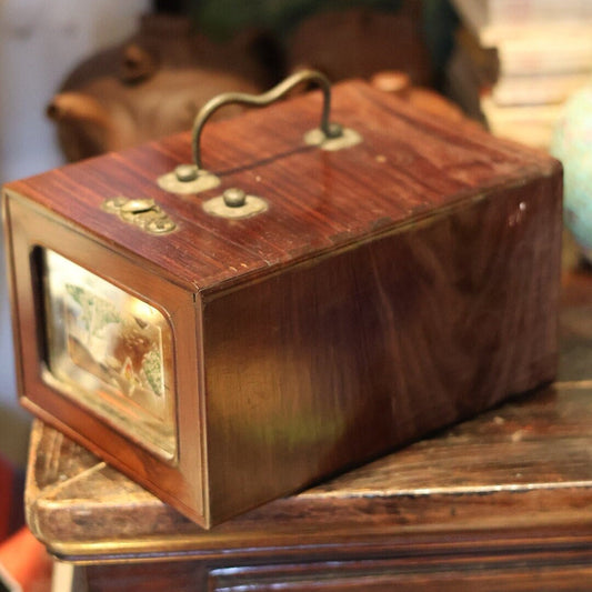 1900s Late Qing Dynasty Antique Rosewood Jewelry & Trinket Box