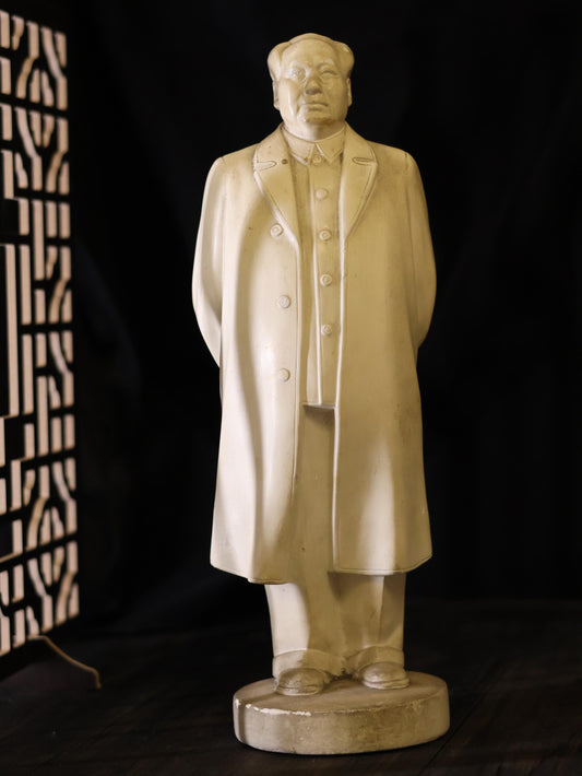 1970s Vintage Cultural Revolution Era Mao Zedong(Chairman Mao) Plaster Statue