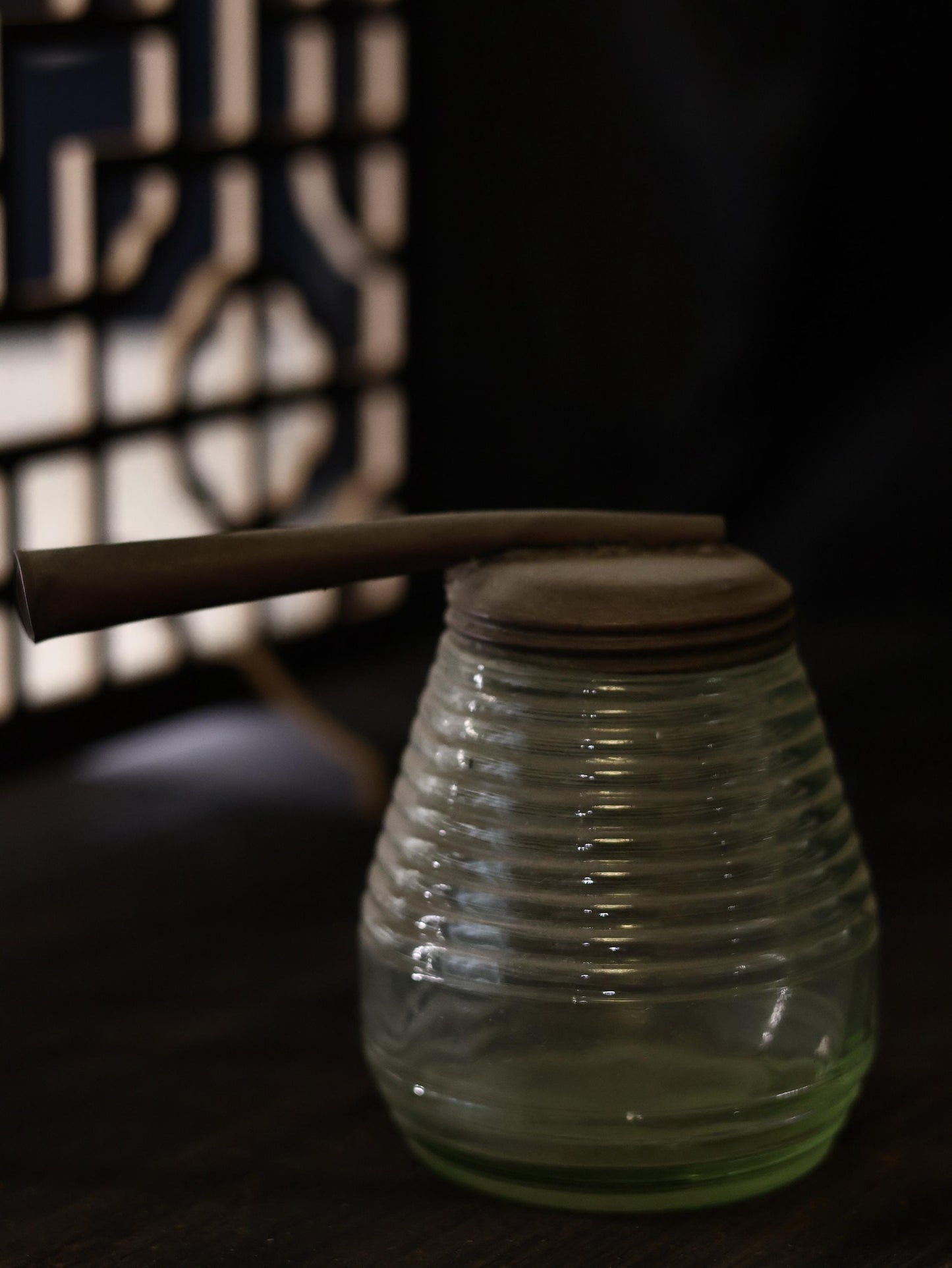 1930s Antique Republic Era of China Glass Watering Pot